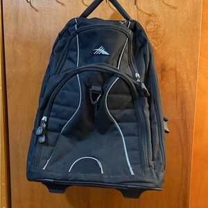 High Sierra Black Backpack with Gray Accents